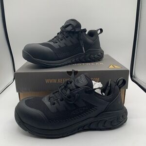 Keen Utility Shoes Mens Size 8.5 Wide Black Arvada Work Safety Toe ASTM F2413 EH